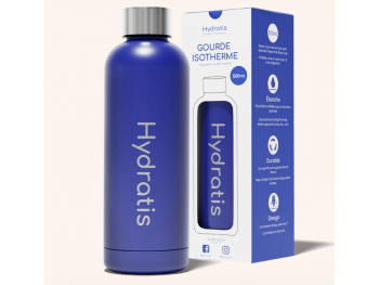 gourde isotherme Hydratis bleu
