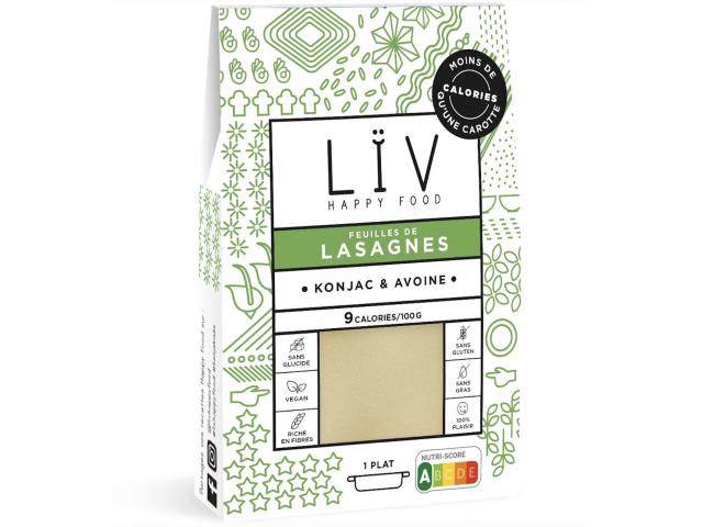 Lasagnes de konjac LÏV Happyfood