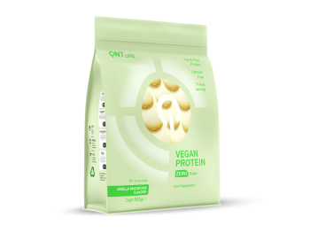 Vegan protein QNT protéines végétales macaron vanille