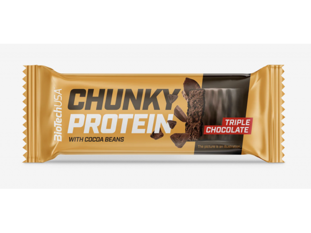 Barre Chunky Protein Biotech USA saveur Triple chocolate