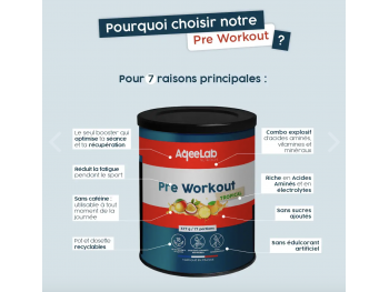 Pre Workout Aqeelab saveur Tropical