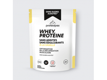 Whey proteine sans sucres ajoutés vanille