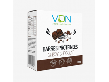 Barres protéinées Crispy Chocolat VDN